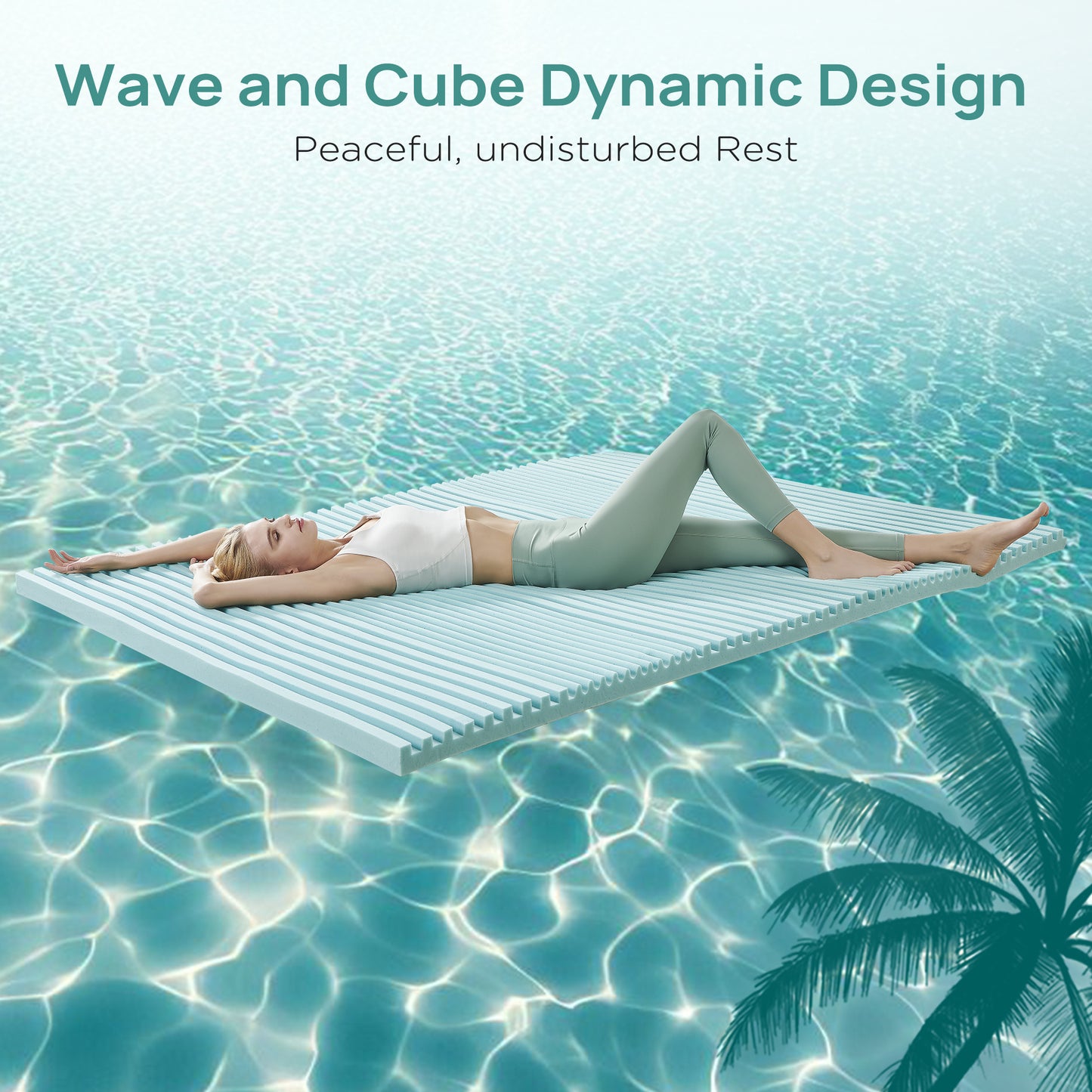 2 Inch Cooling Gel Memory Foam Mattress Topper