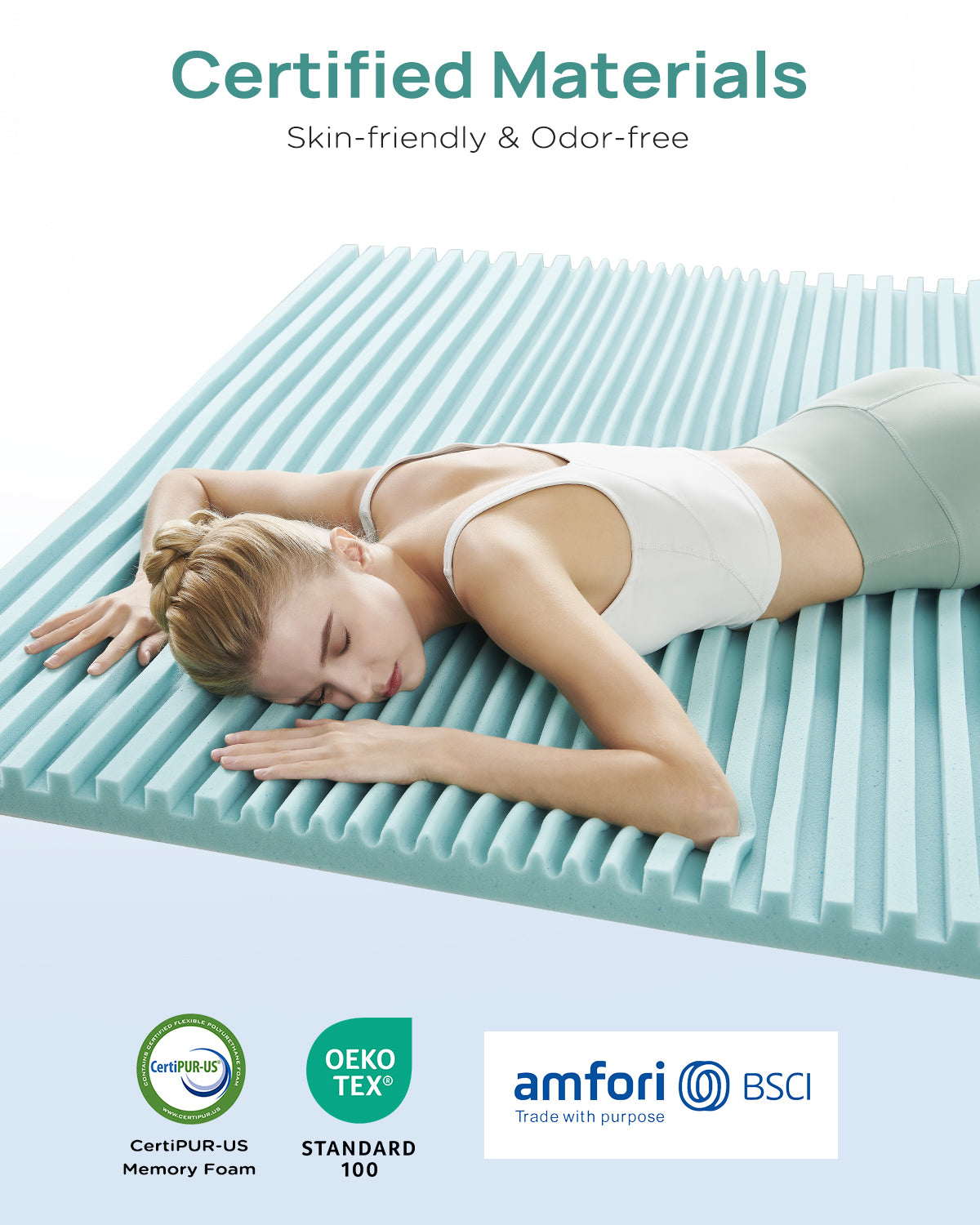 2 Inch Cooling Gel Memory Foam Mattress Topper