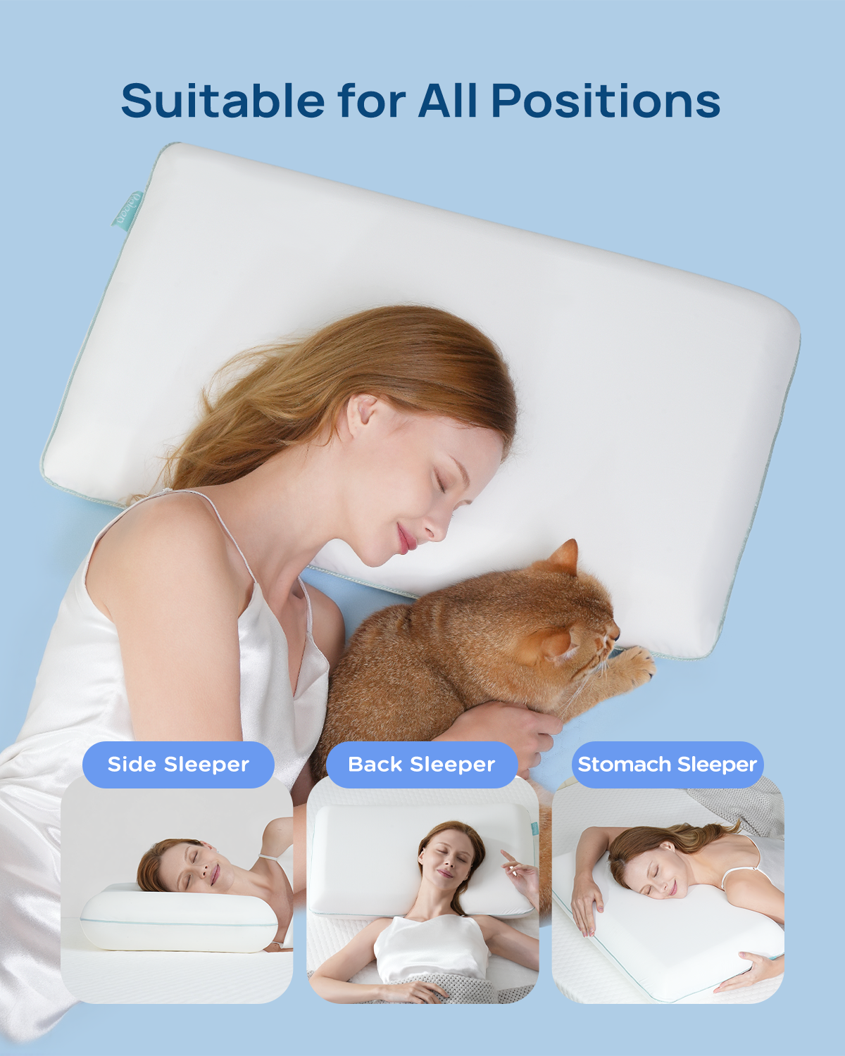 Releep Cooling Soft Memory Foam Pillow