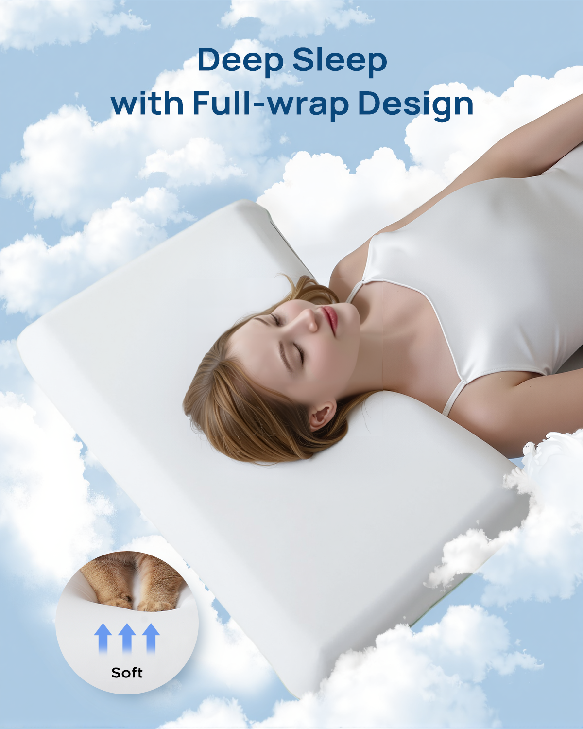Releep Cooling Soft Memory Foam Pillow