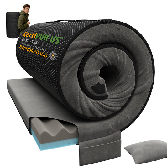 3 Inch Dual-Sided Memory Foam Camping Mattress